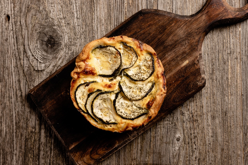 Quiche 1PP Geitenkaas/Courgette 