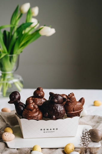 Panier Figurines de Pâques 